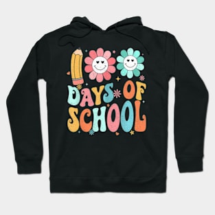 Groovy Happy 100Th Day Of School 100 Days Smarter Hoodie